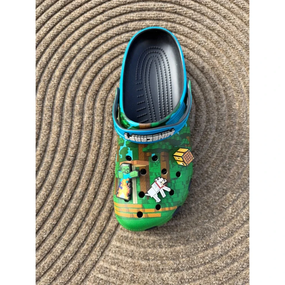 Crocs Minecraft Classic Clog Men's 11 Single Left Shoe Replacement NEW 210829